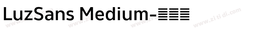 LuzSans Medium字体转换